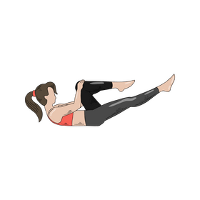 Girl exercising clipart