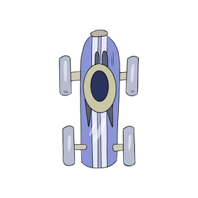 Cartoon toy car for kids clipart