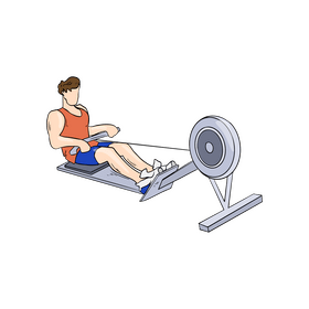 Gym training clipart