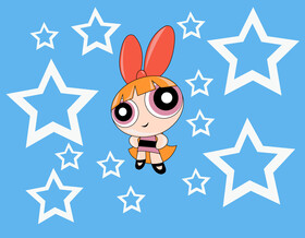 Powerpuff Girls cartoon vector