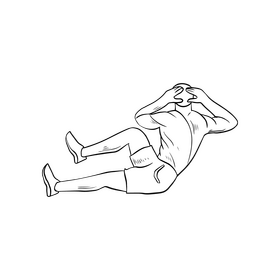 Fitness, exercise black and white clipart