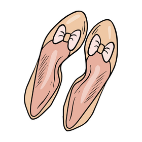 Cute shoes for girls clipart