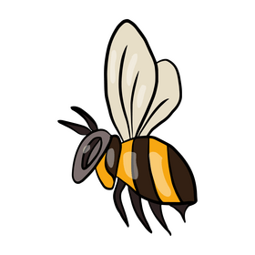 Flying bee free clipart free download