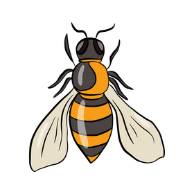 Flying bee free clipart free download