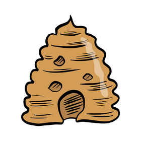 Bee hive clipart