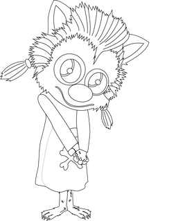 Winnie Hotel Transylvania black and white clipart free download