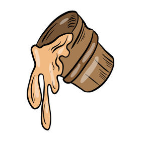 Honey bucket cartoon clipart