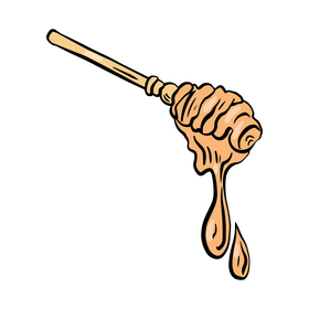 Honey stirrer clipart