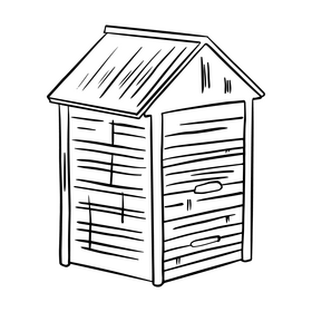 Hive black and white clipart