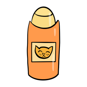 Cat shampoo, dog shampoo clipart