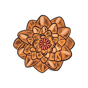 Cartoon flower clipart
