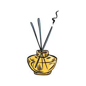 Incense stick clipart