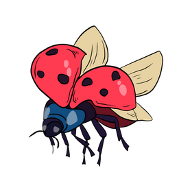 Cute ladybug clipart