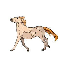 Mare, female horse clipart