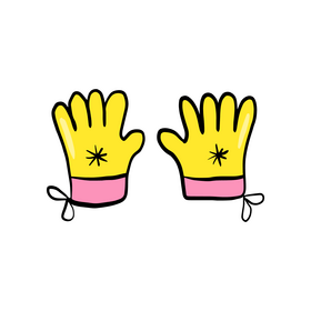 Free cute baby gloves clipart