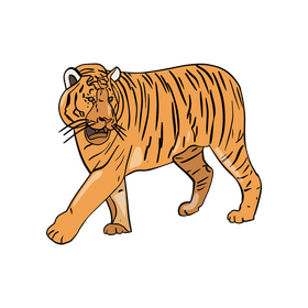 Cartoon tiger clipart free download