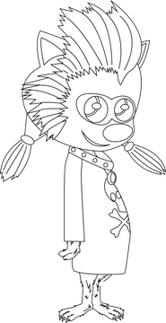 Winnie Hotel Transylvania black and white clipart free download