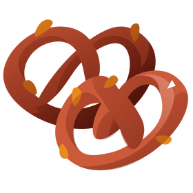 German Pretzel clipart free download