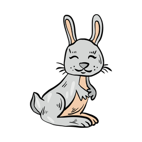 Cute hare clipart