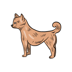 Cute dog cartoon pet clipart
