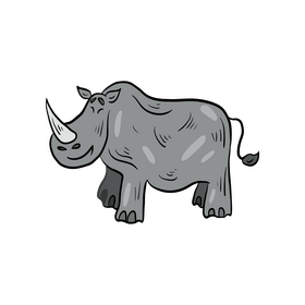 Rhinoceros clipart