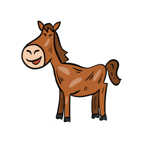 Horse animal illustration clipart
