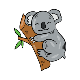 Cute koala clipart