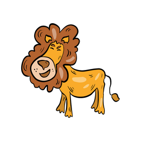 Lion animal illustration clipart