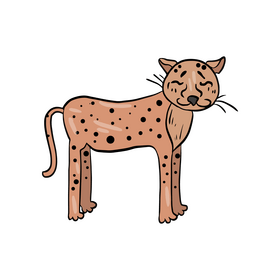 Free cheetah animal clipart