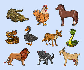 Animals vector