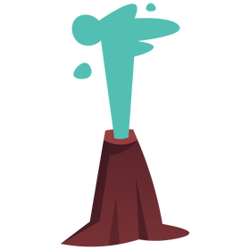 Iceland geyser clipart