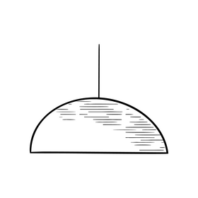 Pink chandelier illustration black and white clipart