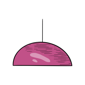 Pink chandelier illustration clipart