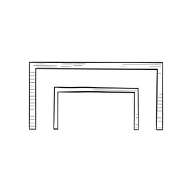 Study desks illustration black and white clipart