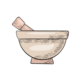 Spa salt bowl clipart