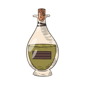 Spa massage oil clipart