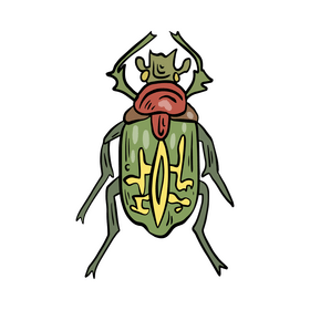 Cartoon forest insect clipart