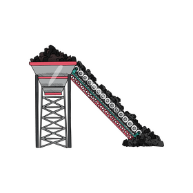 Coal conveyor clipart