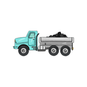 Coal truck clipart
