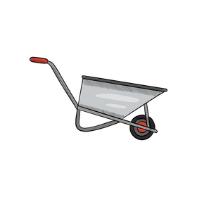 Wheelbarrow clipart
