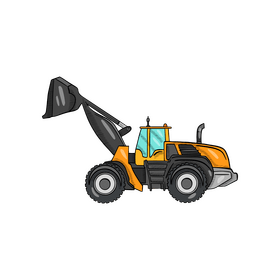 Excavator clipart