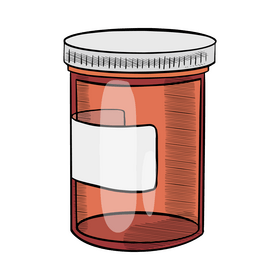 Vial illustration clipart