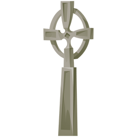 Celtic Cross in Ireland clipart