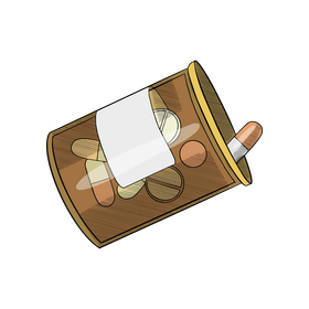 Pill bottle clipart