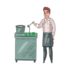 Confectioner cartoon clipart