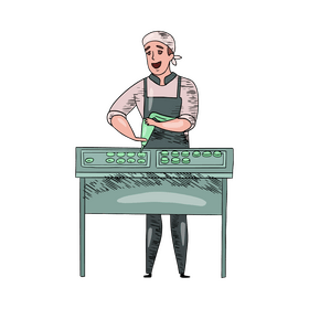 Male confectioner clipart