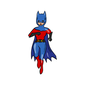 Superwoman character clipart