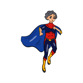 Female superhero clipart