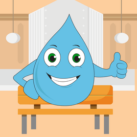 Water cartoon vector