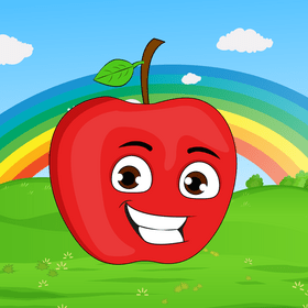 Apple cartoon vector